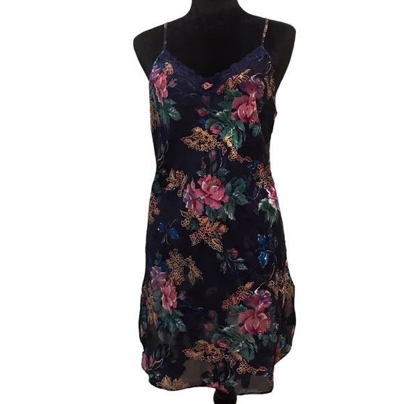 VINTAGE Intimate Moods Floral Slip Dress & Robe Set - Picture 5 of 7